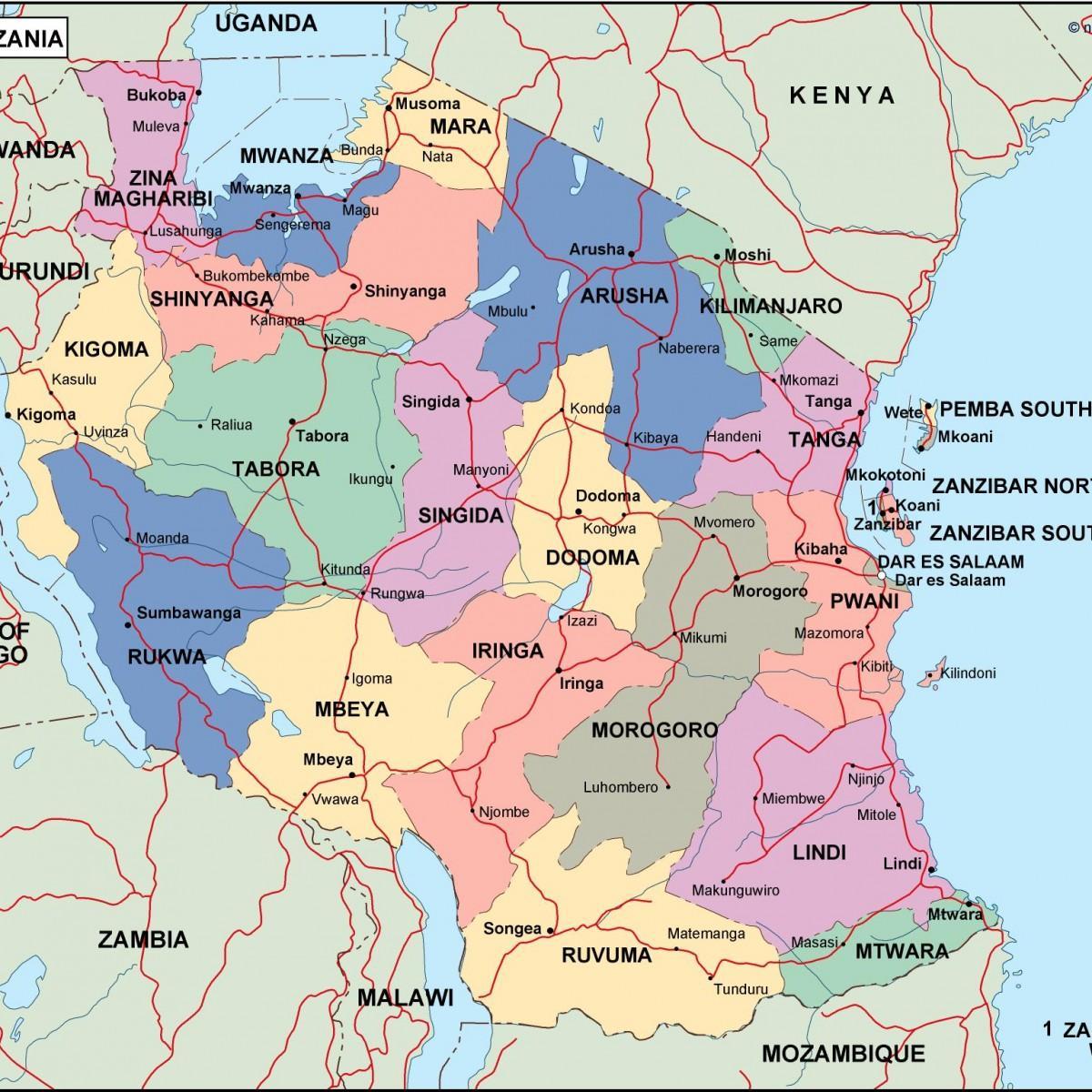 Kart Tanzaniya siyasi