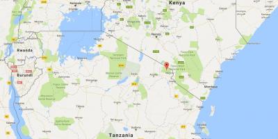 Yeri Tanzaniya dünya xəritəsində