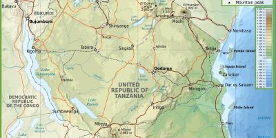 Yol xəritəsi Tanzaniya kilometr