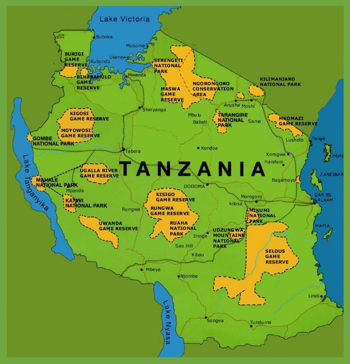 xəritədə Tanzaniya