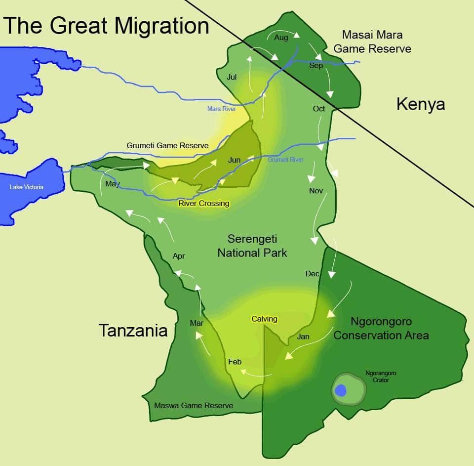 Kart miqrasiya Tanzaniya 