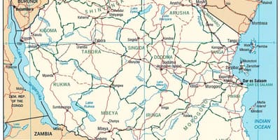 Kart Tanzaniya ilə şəhərləri