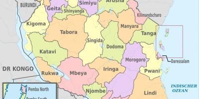Kart Tanzaniya ilə yeni regionları