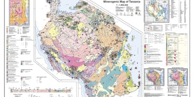 Geologiya və минеральным xəritəsi, Tanzaniya