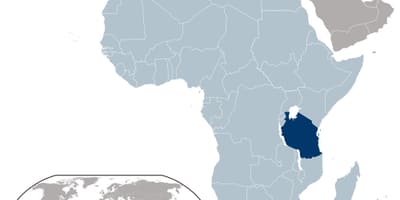Yeri xəritədə Tanzaniya